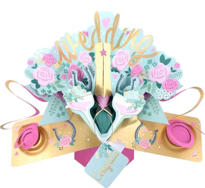 Produktbild von Grußkarte PopUp "Wedding Congrats"