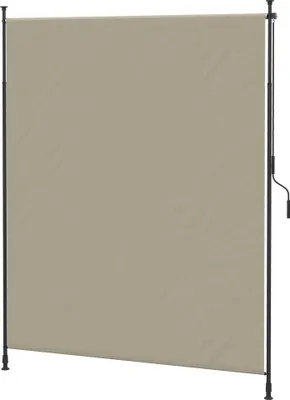 Produktbild von Senkrechtmarkise 200 x 292 cm vertikale Markise einziehbarer Sonnenschutz verstellbare Seitenmarkise Windschutz aus Aluminium in Sand