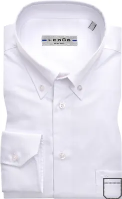Produktbild von Ledub modern fit overhemd, wit twill