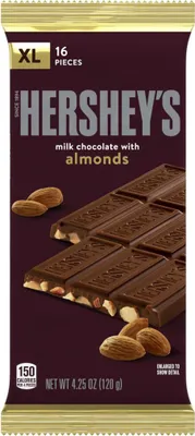 Produktbild von Hershey's Milk Chocolate with Almonds XL (12 x 120g)