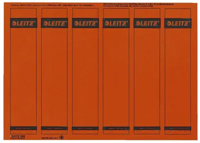 Immagine prodotto di Leitz 1686-20-25 1686 Etichette per dorso PC - carta, corte/strette, 150 pezzi, rosso