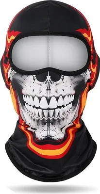 Produktbild von INF Totenkopf-Fahrradmaske - Atmungsaktive Motorrad Sturmhaube