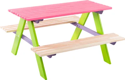 Produktbild von Kindersitzgruppe Kindermöbel HOLZ Set Kinder Sitzgarnitur Sitzgruppe Tisch Bank Deko
