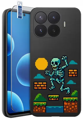Productafbeelding van Beschermhoezen voor de Xiaomi 17T – Designs | Mat siliconen hoesje + 9H-glas