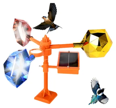 Produktbild von Windbetriebener Vogelschutz mit reflektierenden Spinnern
