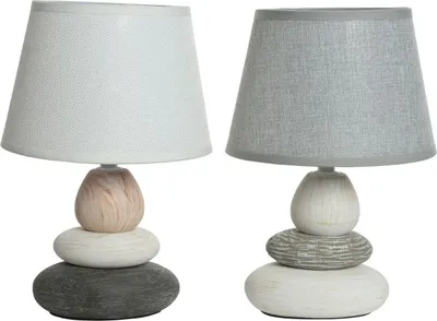 Produktbild von Tischlampe Keramik mit Leinenschirm Stückpreis H 32 cm