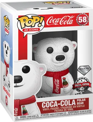 Produktbild von Coca-Cola POP! Icons Vinyl Figur Polar Bear(DGLT) 9 cm