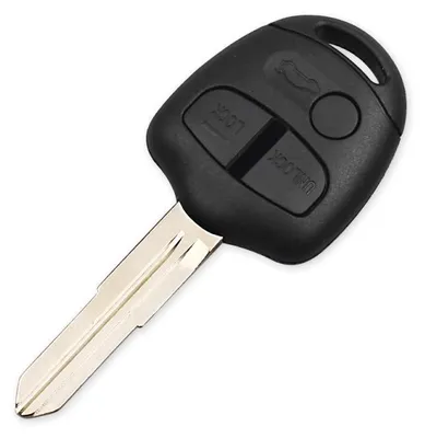 Produktbild von Techstar®-Autoschlüsselgehäuse, kompatibel mit Mitsubishi Lancer, Grandis, Outlander, EVO, Colt, Mirage, 3 Tasten, Lamelle links