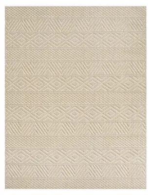 Produktbild von TT Home Wohnzimmer Teppich Esszimmer Kurzflor Modern Skandinavisch Boho Design Unifarben Geometrische Optik 3D Größe 80x150 cm