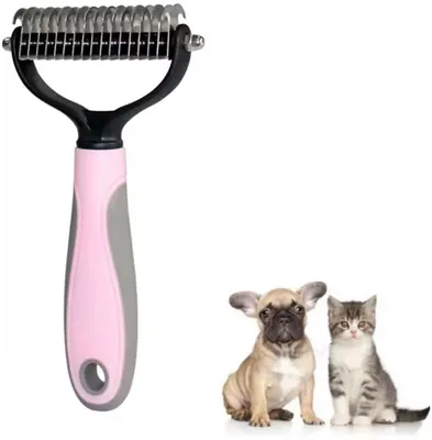 Produktbild von Fellkamm - Unterfellbürste - Hundekamm - Fellbürste - Kunststoff/Edelstahl - Fellkämmen - Rosa - CHPN
