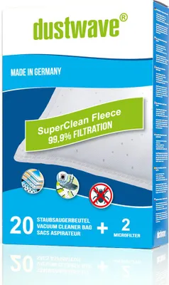 Produktbild von Megapack - 20 Staubsaugerbeutel passend für Adix - DIV 290 / DIV290 Staubsauger - dustwave® Markenstaubbeutel /  Germany + inkl. Micro-Filter