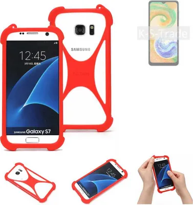 Produktbild von K-S-Trade Handy-Hülle kompatibel mit Samsung Galaxy A04s Schutz-Hülle Bumper Silikon Schutz Hülle Cover Case Silikoncase Silikonbumper TPU Softcase