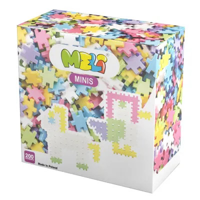 Obrázek produktu pro Stavebnice Meli Minis Pastel 200 Plastové stavebnice