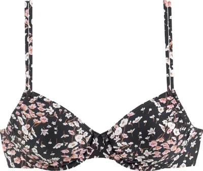 Produktbild von LASCANA Bügel-Bikini-Top Blair schwarz-bedruckt Größe 36 Cup D
