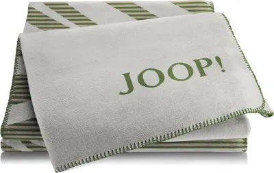 Produktbild von JOOP! Plaid Leaf mit Zierstich Größe 150x200cm Farbe Grün