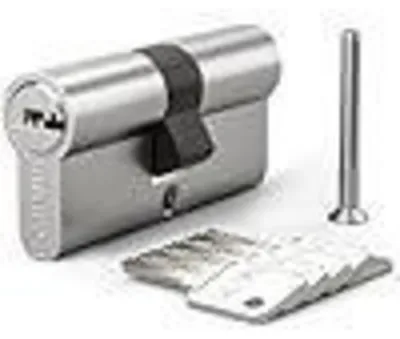 Produktbild von Schließzylinder Euro Messing 40/45mm Schlüssel/Schlüssel 85mm 5 Schlüssel Anti-Picking Anti-Bohr Satin Nickel