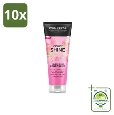 Produktbild von 10 x John Frieda Vibrant Shine Colour Conditioner - 250 ml - Großpackung - 10 Stücke
