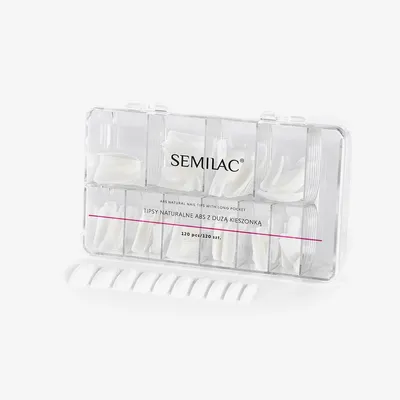 Zdjęcie produktu dla Przedłużanie paznokci Semilac Milky Tips 120 sztuk