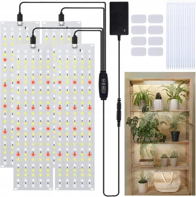 Zdjęcie produktu dla Lampa Do Uprawy Roślin 135 Diod Led X 4 Sztuki Uprawa Roślin Lampy