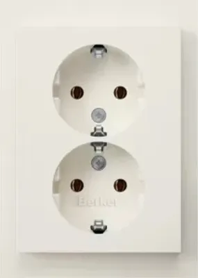 Produktbild von Berker 47747009, Typ F, DIN-Schiene, Weiß, Thermoplast, IP20, 250 V
