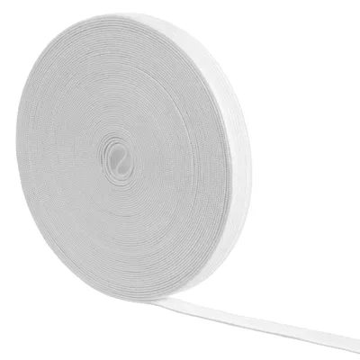 Nähgummi 10 m, weiß, 12 mm, elastisch, Polyester