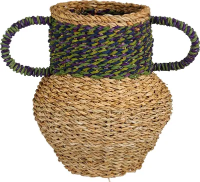 Image de Mica Decorations Cambridge Vase décoratif - H28 x Ø25 cm - Algue - Vert
