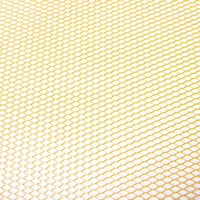 Immagine prodotto di Griglia per carenatura, colore giallo anodizzato, dimensioni 30 x 30 cm, adatta per Yamaha Aerox 50 Cat dal 2003