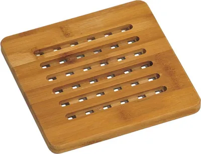 Produktbild von 3 Stück Kesper Topfuntersetzer, Holzuntersetzer,Bambus, Maße: ca. 190 x 190 mm