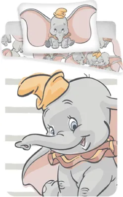 Produktbild von Disney Dumbo słoń - bawełniany komplet pościeli 100x135 40x60cm