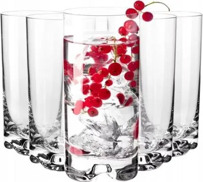 Produktbild von KROSNO Gläser 6x350ml LONGDRINK FÜR GETRÄNKE WASSER SÄFTE COCKTAILS MIXOLOGIE