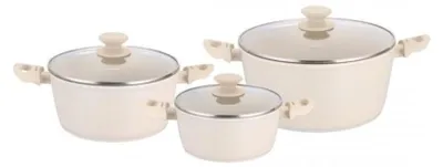 Obrázek produktu pro sada 6 mramorových květináčů 64484