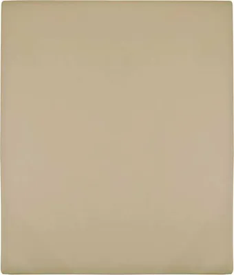 Image de vidaXL Drap-housse Jersey Taupe 140x200 cm Coton