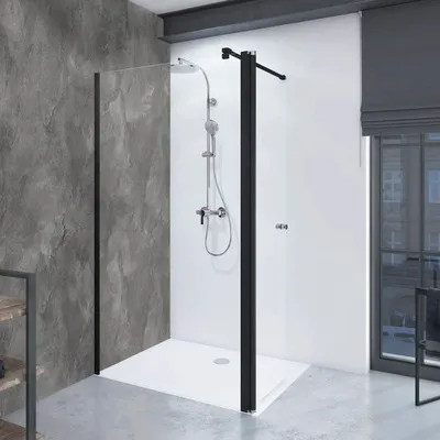 Produktbild von BREUER Duschrückwand Steinoptik Schiefer grau 210 x 100 cm 9482548000202