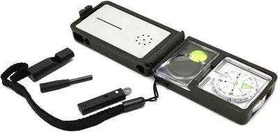 Productafbeelding van Multifunctionele 10-in-1 Outdoor Camping Survival Set met Kompas, LED Zaklamp en Vuurstarter