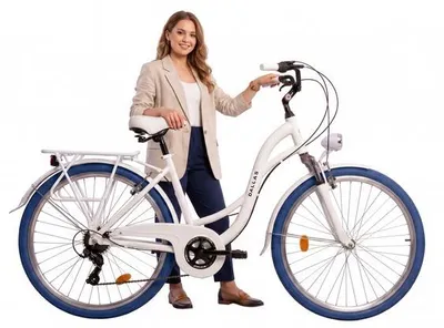 Zdjęcie produktu dla Rower Dallas City Alu 28" 7spd - biały z niebieskim