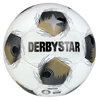 Produktbild von Derbystar Brillant TT v25 weiss gold Fußball weiss pink gruen 5