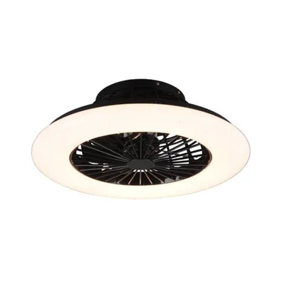 Produktbild von TRIO Trio Stralsund -LED-tuuletinvalaisin 50 cm, 30 W, mattamusta