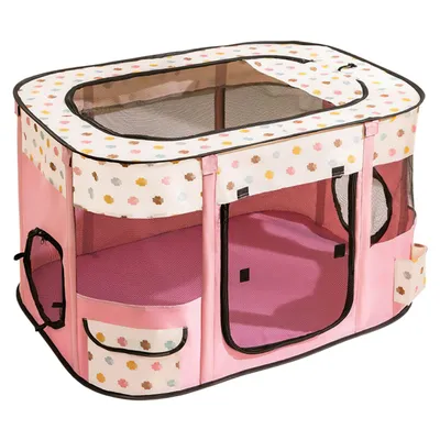Produktbild von Welpenlaufstall Tierlaufstall, Faltbares Hundehütte, Haustier Rechteckiges Zelt, 70x55x40cm