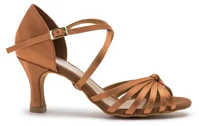 Produktbild von Dancing Queens Elation Show-Tanzschuhe Satin mit flexibler Sohle - Absatz 7.0 cm flare