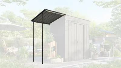 Produktbild von Schleppdach GLOBEL für Gartenhaus Skillion 64/84 anthrazit