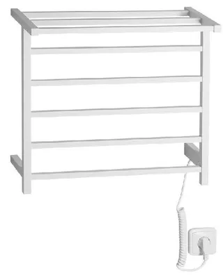 Zdjęcie produktu dla Sapho Heating - Elektryczny wieszak na ręczniki Elzor 500x470 mm, 60 W, biały matowy EB500