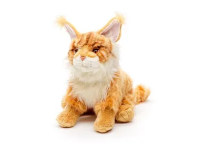 Produktbild von Maine Coon Katze Kuscheltier 25 cm sitzend rot getigert Uni-Toys