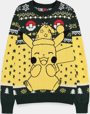 Produktbild von Pokemon Sweatshirt Christmas Jumper Pikachu Größe XXL