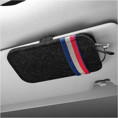 Produktbild von Sonnenbrillenhalter Auto, schwarzes Filz, universell, für im Auto