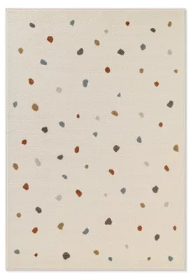 Image de Tapis pour enfants Hanse Home, motif "Points amusants", tapis de jeu, chambre d'enfant, couleur crème