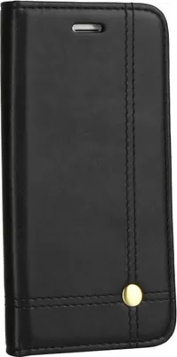 Produktbild von König Design Hülle kompatibel mit Apple iPhone 12 Pro Max Kunstleder Handyhülle - Handy Case Schwarz