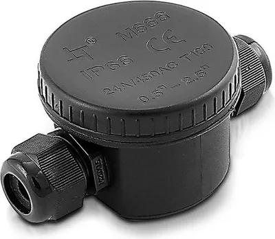 Produktbild von Anschlussklemme Schwarz Wasserdicht IP66