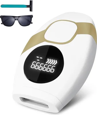 Produktbild von 999.999 Blitze IPL Haarentfernungsgerät, 5 Intensitätsstufen, Manueller & Automatischer Modus, Laser Epilierer für Beine, Achseln, Bikinizone, Gesicht