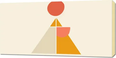 Produktbild von Bild 100x50cm Gleichgewichtspyramide
