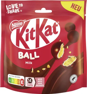 Zdjęcie produktu dla Nestle KitKat Balls Milk with cereals opakowanie mleczna czekolada 130g